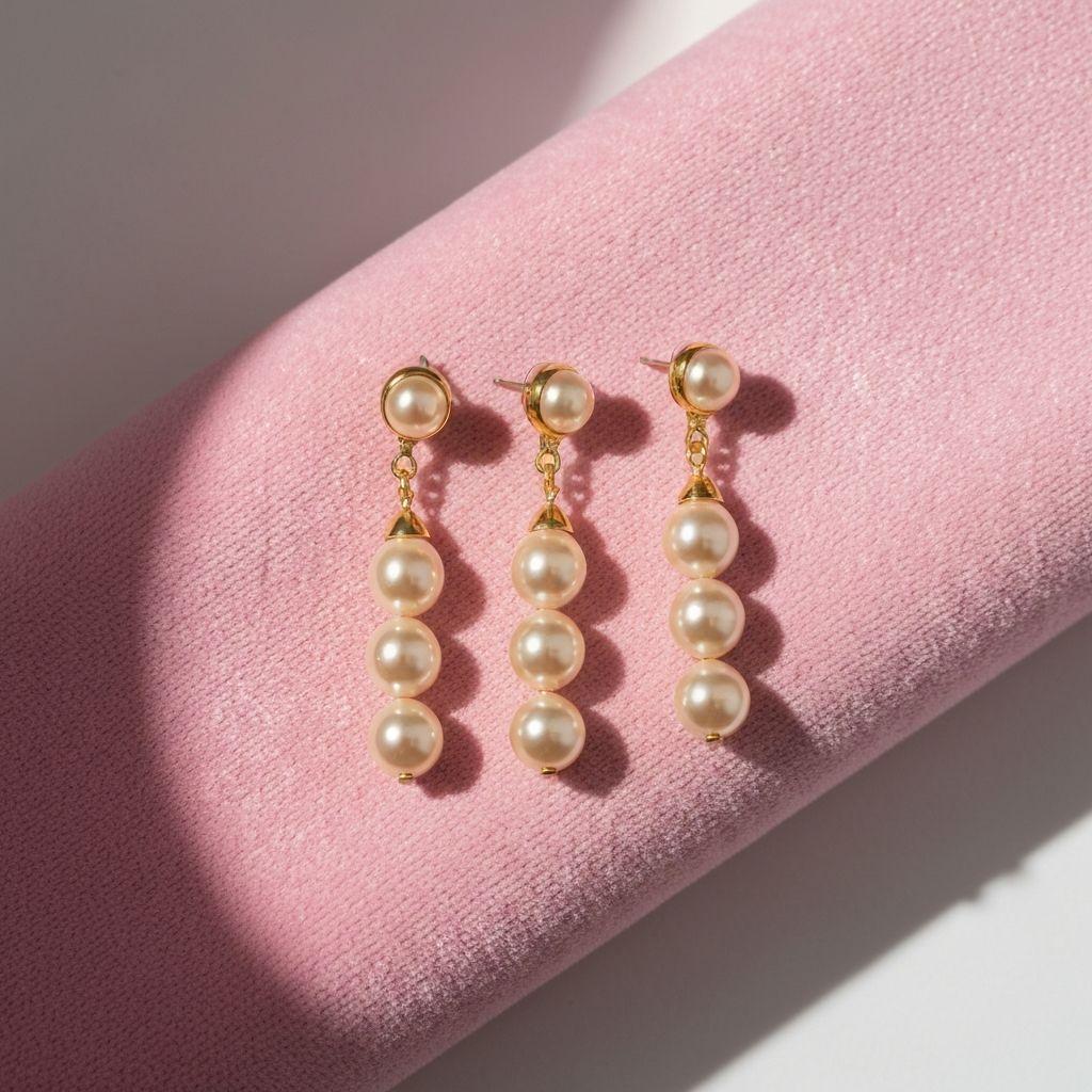 Aretes Luna Pearl Drop