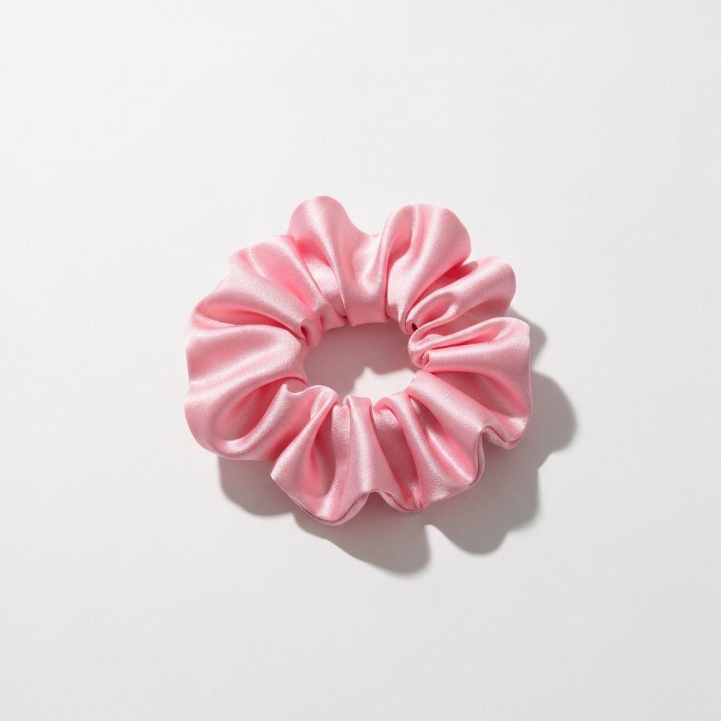 Set Scrunchies Ivory Silk